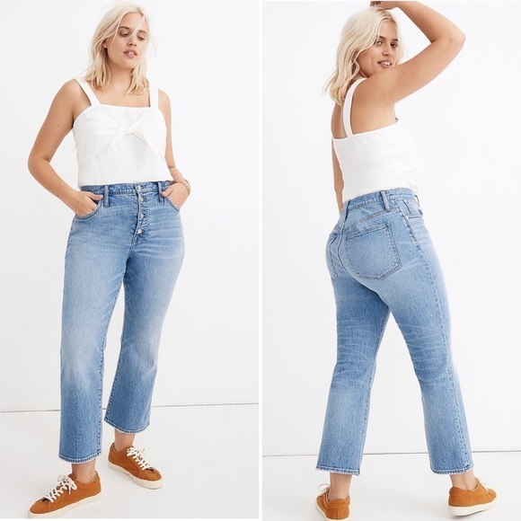 Madewell Cali Demi-Boot Jeans in Dory Wash: Comfort Stretch Edition Plus 37 - Picture 12 of 12